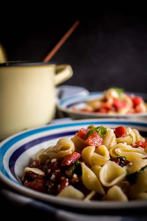 pasta tomatoes feta basil 4