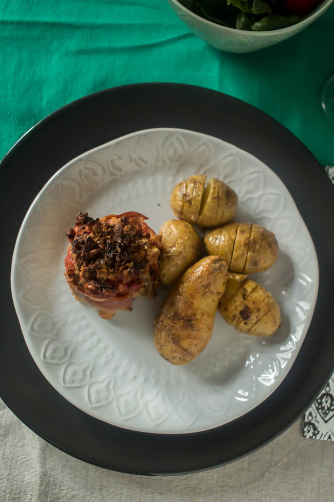 bacon wrapped mini meatloaves 2