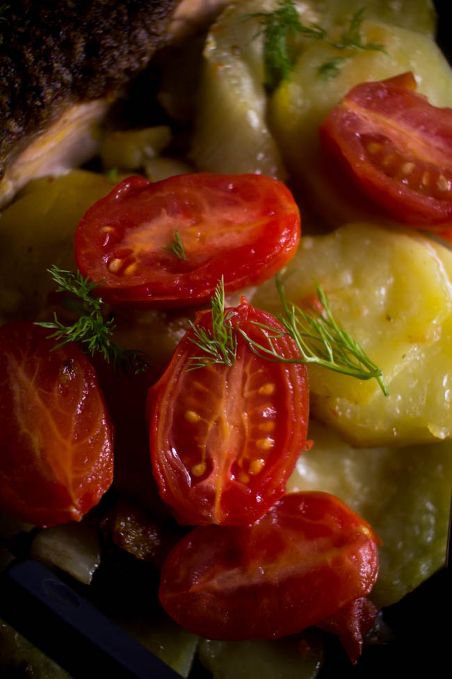 salmon potatoes fennel tray 4