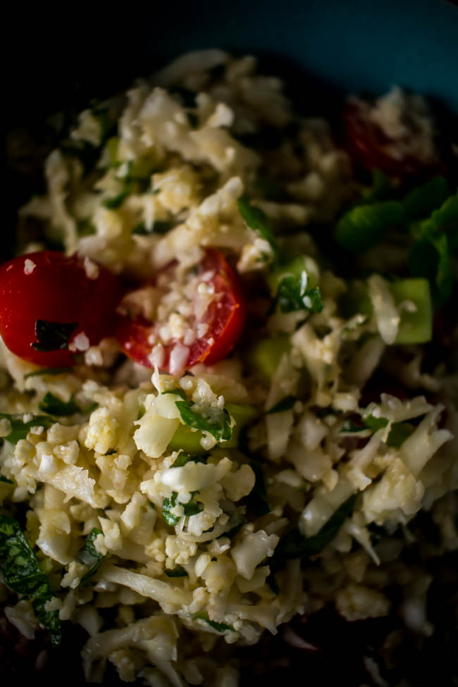 cauliflower rice tabouleh 6