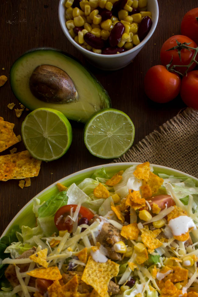 chicken taco salad 3