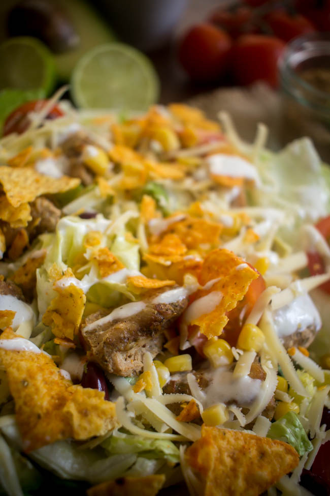 chicken taco salad 6