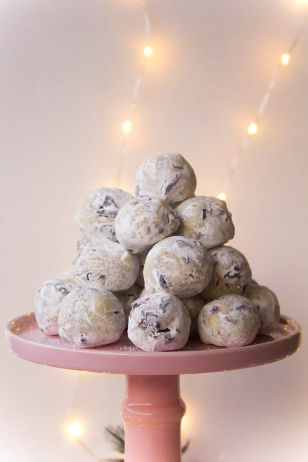 white chocolate cranberry pistachio truffles 2