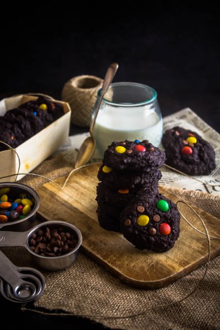 Σοκολατένια μπισκότα με m&m’s