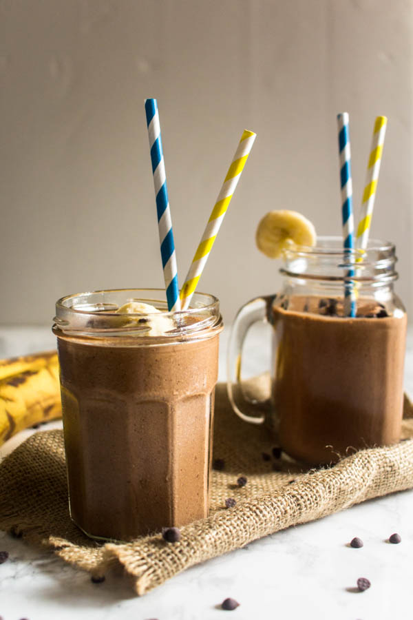 peanut butter banana chocolate milkshake 4