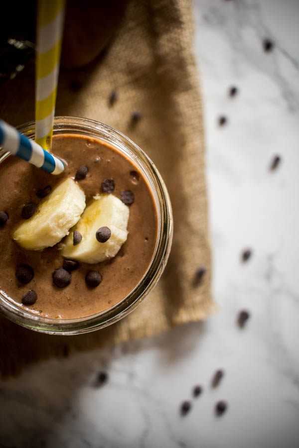 peanut butter banana chocolate milkshake 5