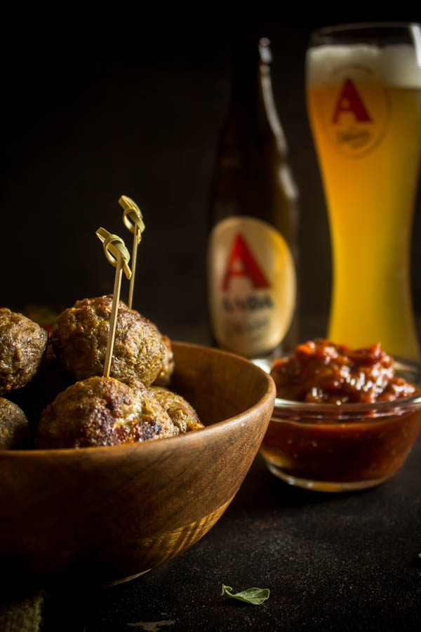 stuffed meatballs & tomato chutney 3