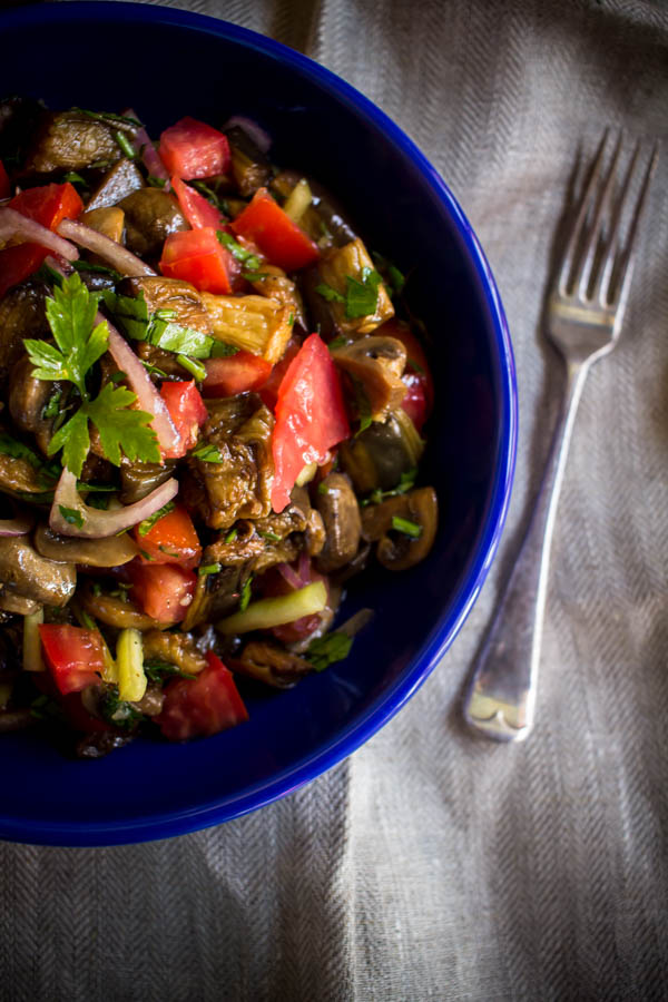 mushroom eggplant salad 4