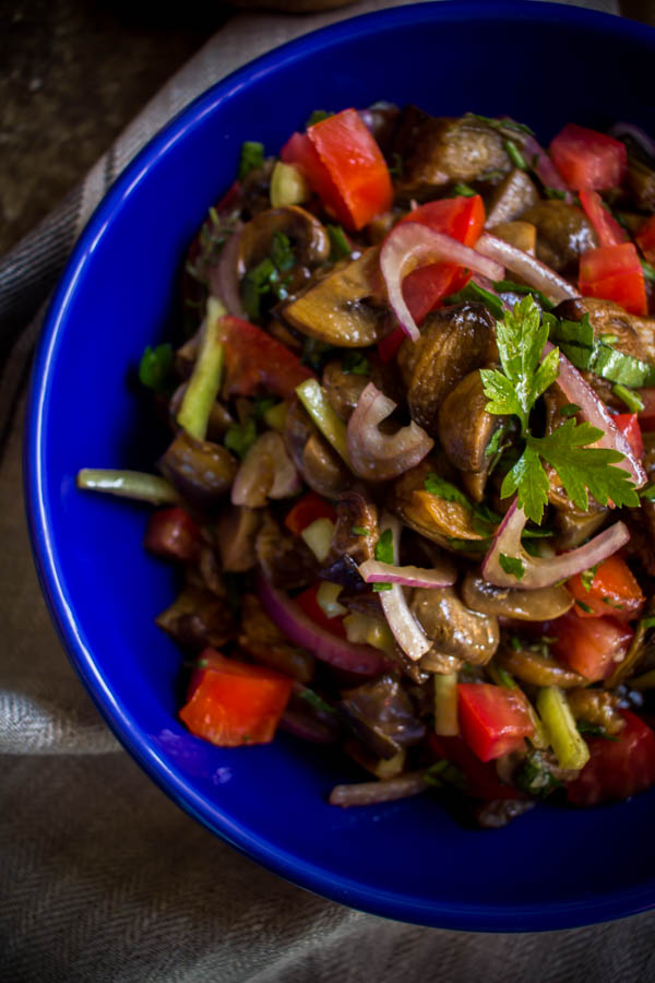 mushroom eggplant salad 5