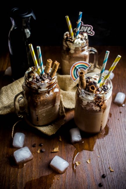 Frozen mocha – Παγωμένο ρόφημα με καφέ και σοκολάτα