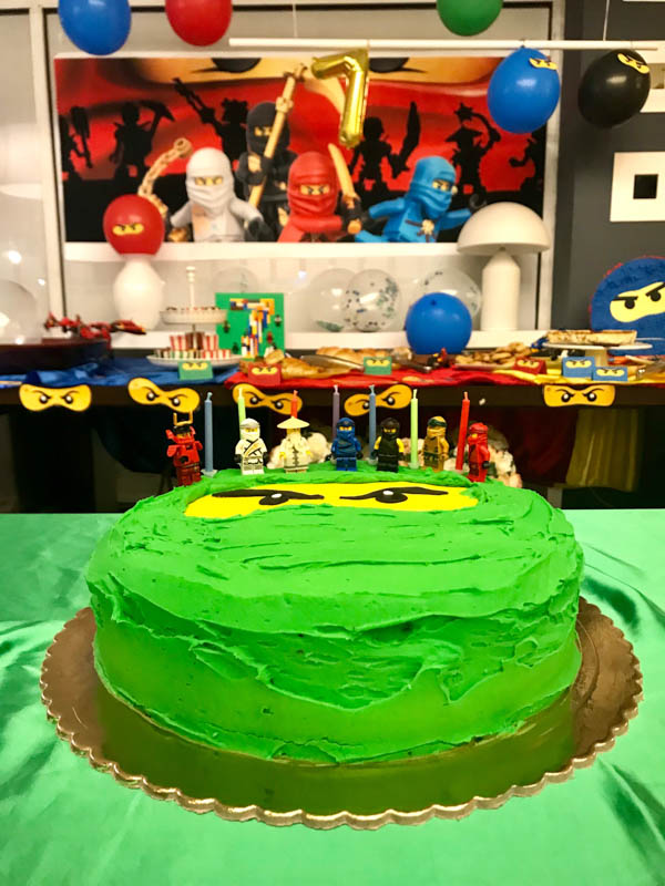 lego ninjago party cake