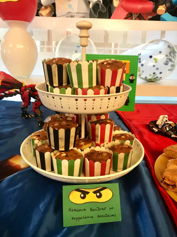 lego ninjago party food muffins