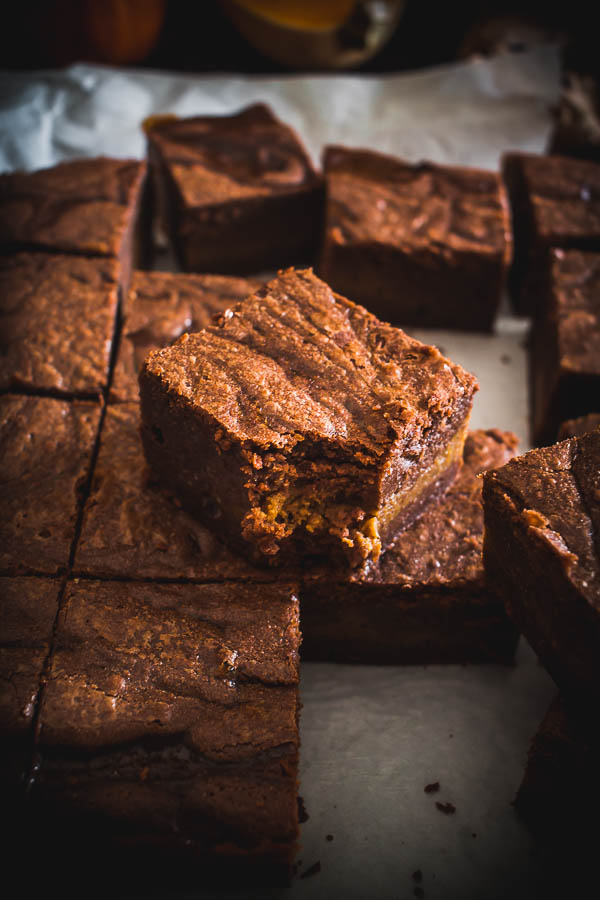 pumpkin brownies 6