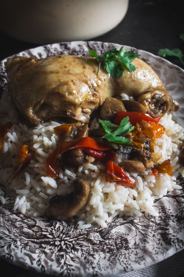 beer mushroom pepper chicken 4