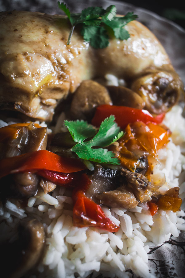 beer mushroom pepper chicken 7