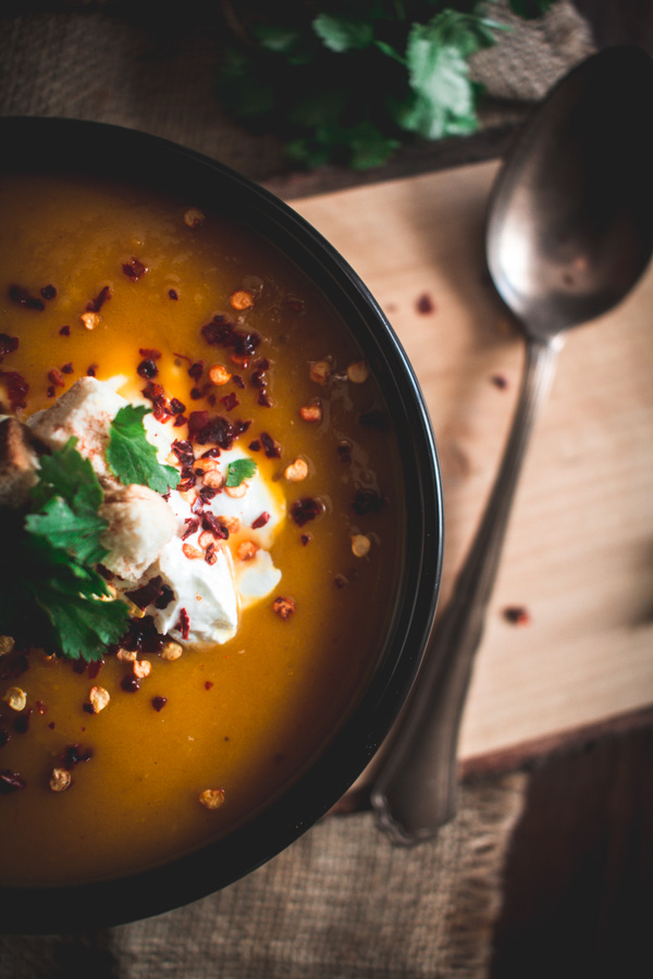 pumpkin sweet potato soup 2