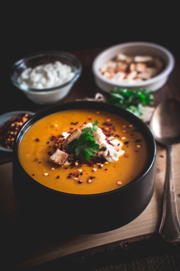 pumpkin sweet potato soup 4