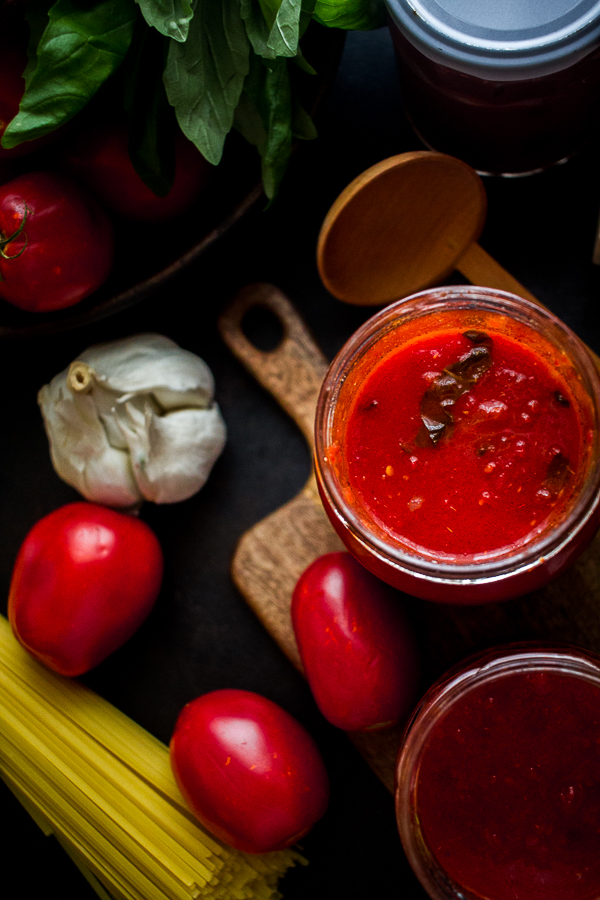 tomato basil pasta sauce-5