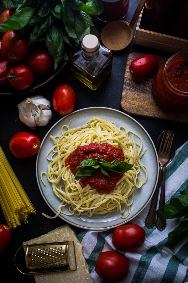 tomato basil pasta sauce-6