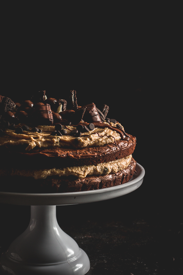 brownie cookie dough cake-2