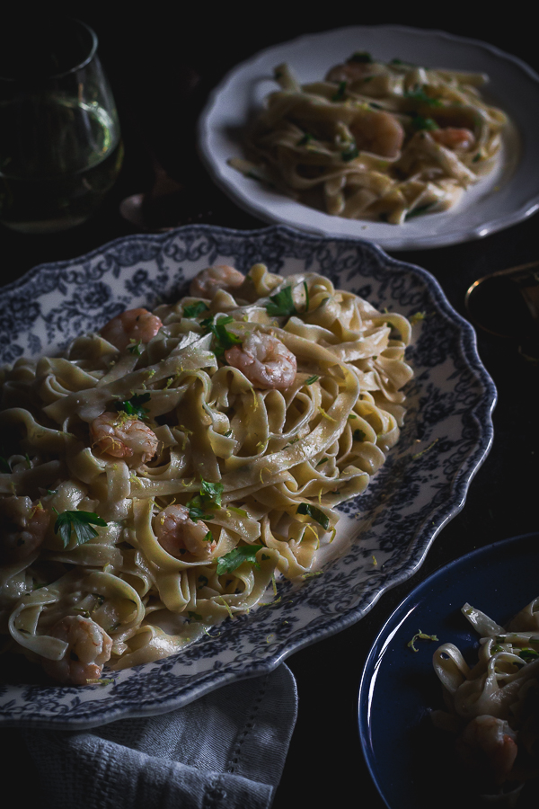 shrimp cream cheese pasta-3