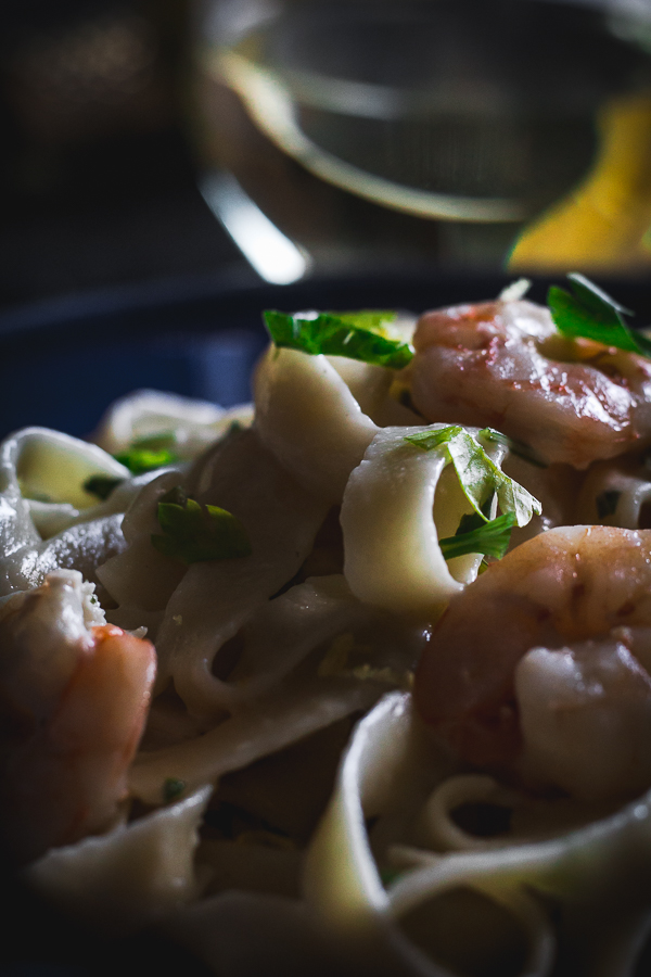 shrimp cream cheese pasta-5