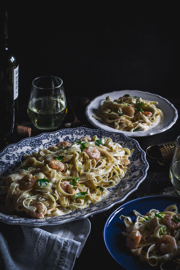 shrimp cream cheese pasta-6