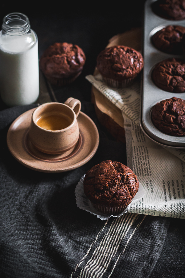 banana chocolate tahini muffins-1