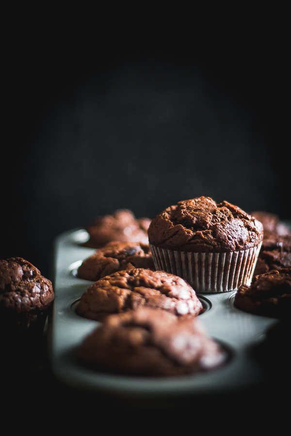 banana chocolate tahini muffins-4